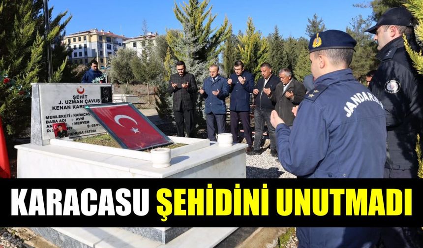 Karacasu şehidini unutmadı