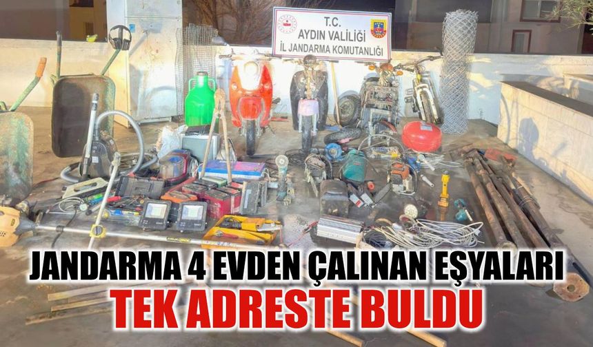 Kuşadası'nda seli fırsat bildi, 4 evi soydu