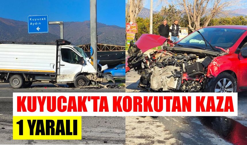 Kuyucak'ta korkutan kaza: 1 yaralı