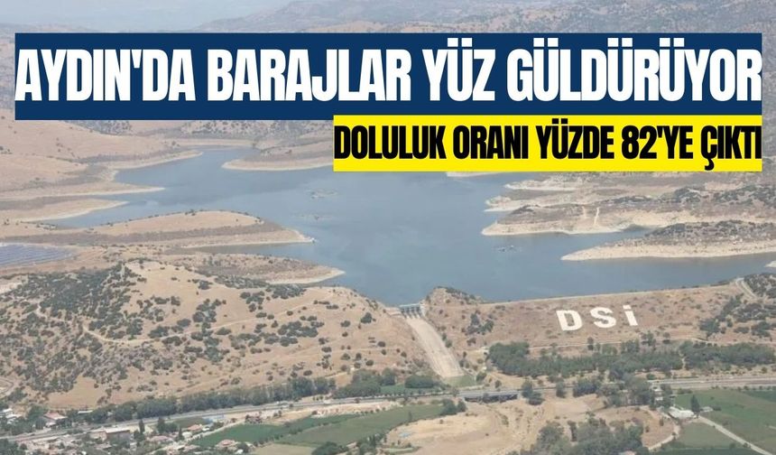 Aydın'da barajlar yüz güldürüyor