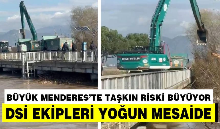 Aydın'da tarlalar göle döndü