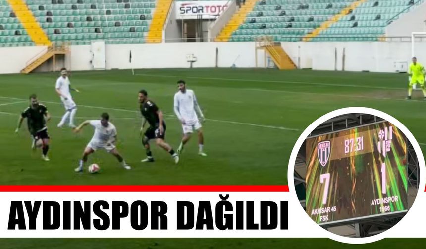 Aydınspor Akhisar deplasmanında farklı mağlup
