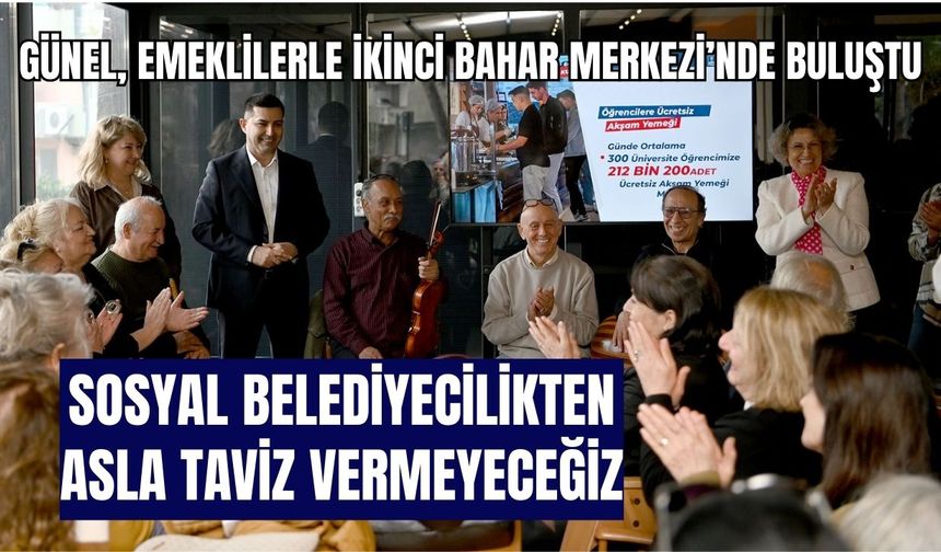 Başkan Günel: “Sosyal belediyecilikten asla taviz vermeyeceğiz”