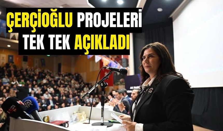 Çerçioğlu projeleri tek tek açıkladı