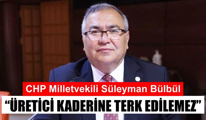 CHP'li Bülbül’den taşkın alarmı