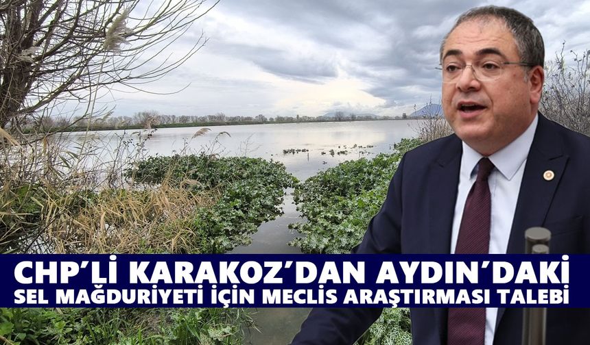 CHP’li Karakoz’dan Aydın’daki sel mağduriyeti için Meclis araştırması talebi