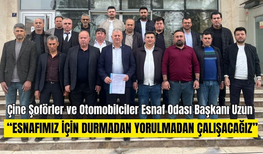 Çine’de başkan Uzun mazbatasını aldı