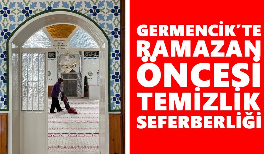 Germencik Belediyesi’nden Ramazan öncesi camilere özel bakım