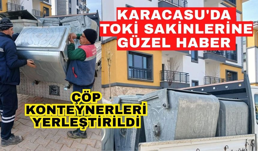 Karacasu'da TOKİ sakinlerine güzel haber