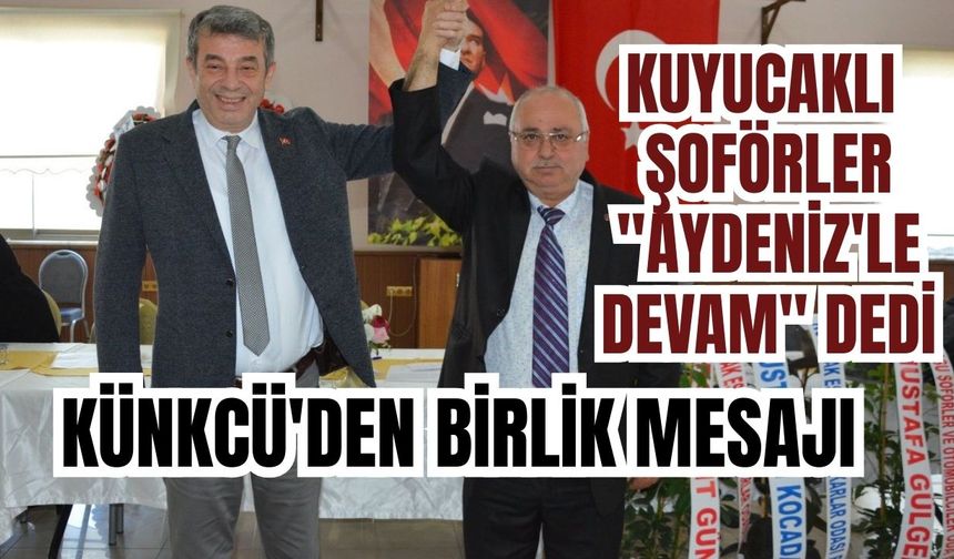 Kuyucaklı şoförler "Aydeniz'le devam" dedi