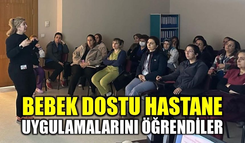 Nazilli Devlet Hastanesi'nde personele anne sütü eğitimi