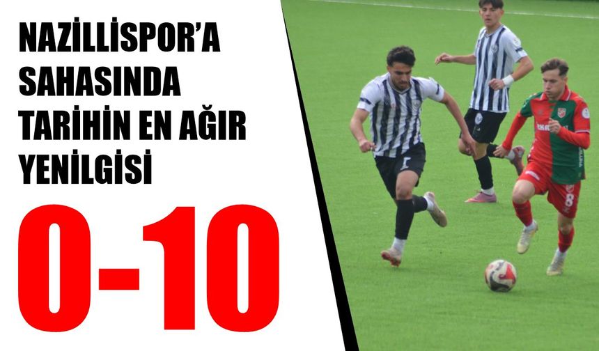 Nazillispor'a ağır darbe: Karşıyaka gol oldu yağdı
