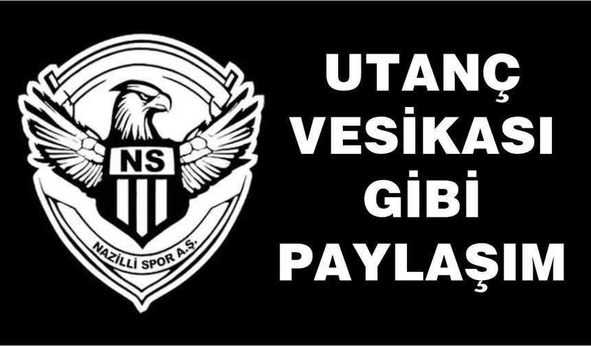 Nazillispor'un masraflarını rakibi karşılayacak