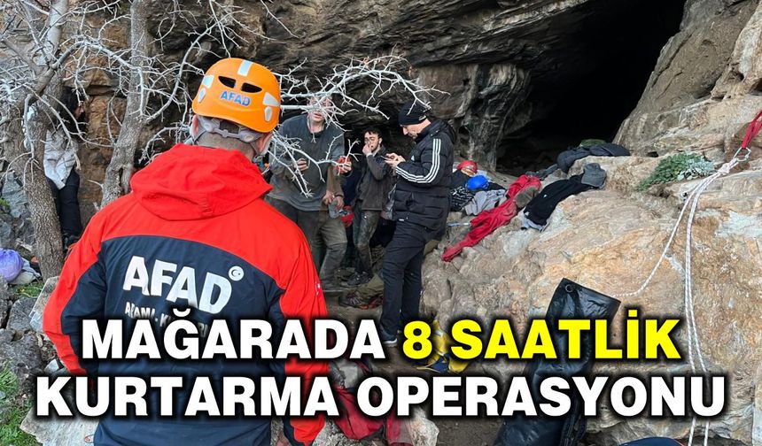 Selçuk Şirince’de mağarada düşen araştırmacı genci kurtarmak için ekipler seferber oldu