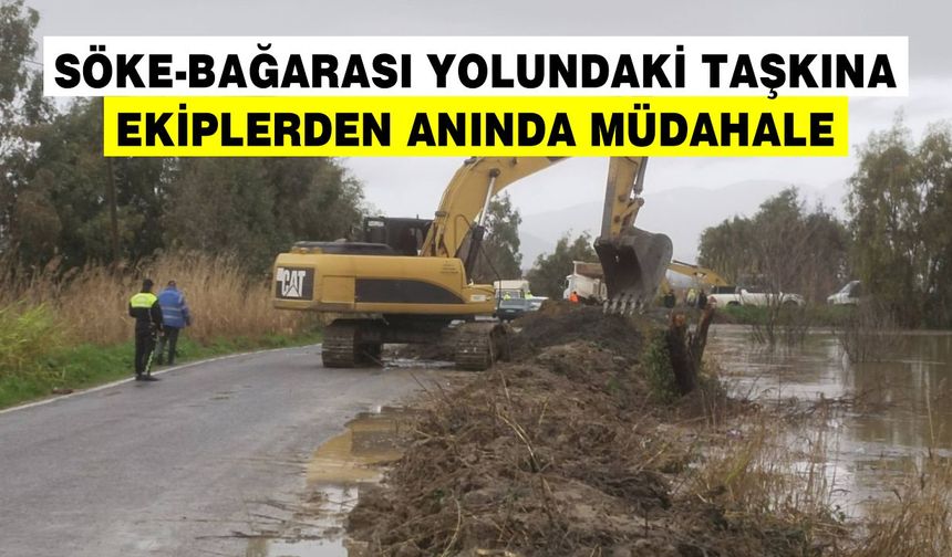 Söke'de taşkın riski engellendi