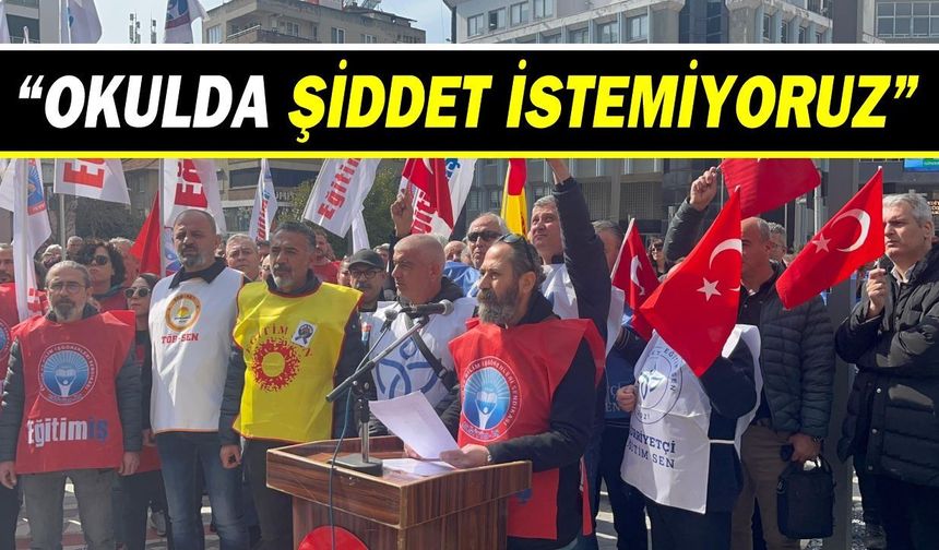 Nazilli'de eğitimciler ses yükseltti