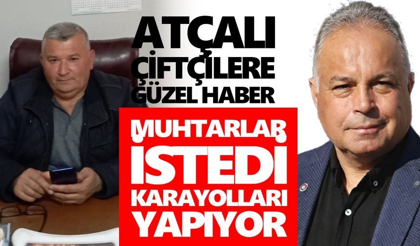 Atçalı çiftçilere güzel haber