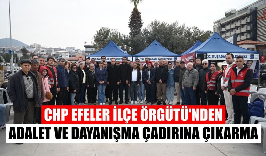Aydın’da dikkat çeken buluşma: Adalet Çadırında büyüyen destek dalgası