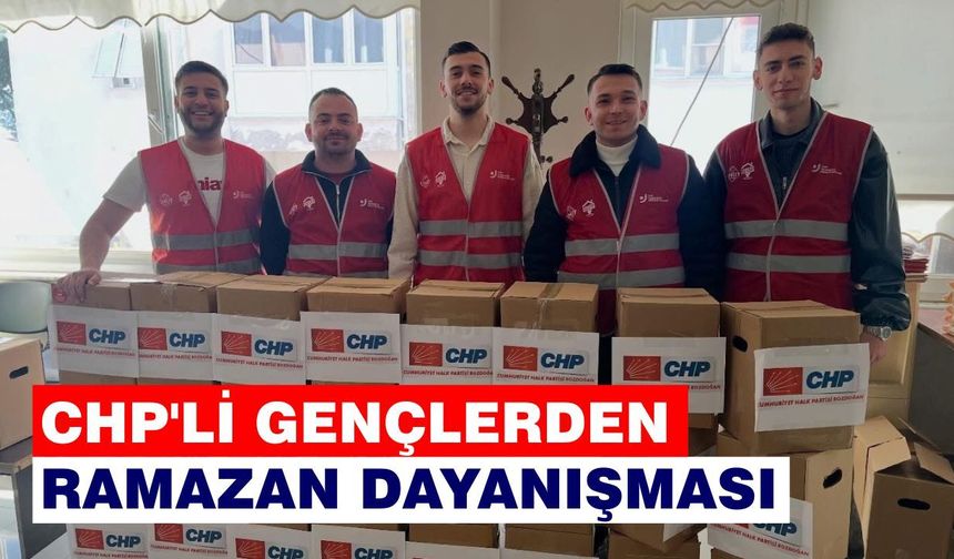 Bozdoğan'da CHP'li gençlerden Ramazan dayanışması