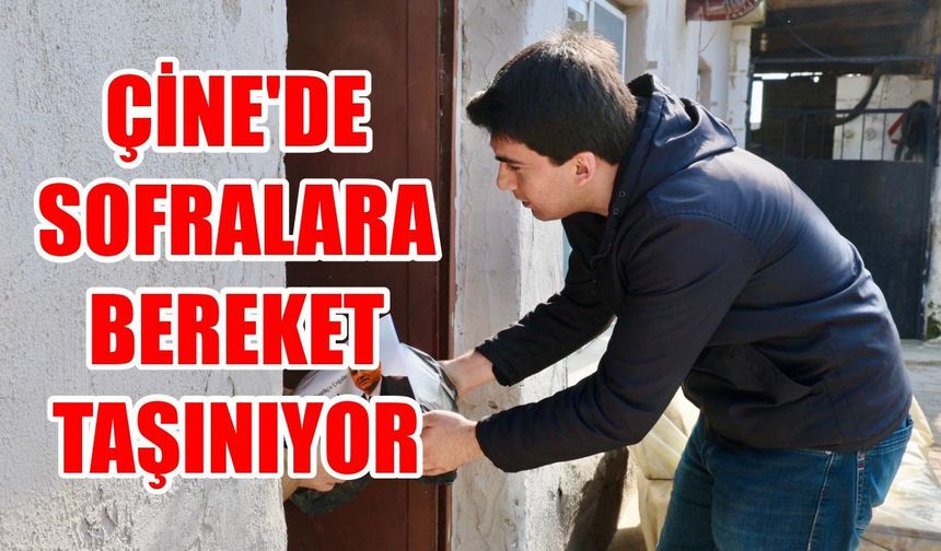 Çine’de sofralara bereket taşınıyor: Belediyeden dikkat çeken Ramazan çalışması