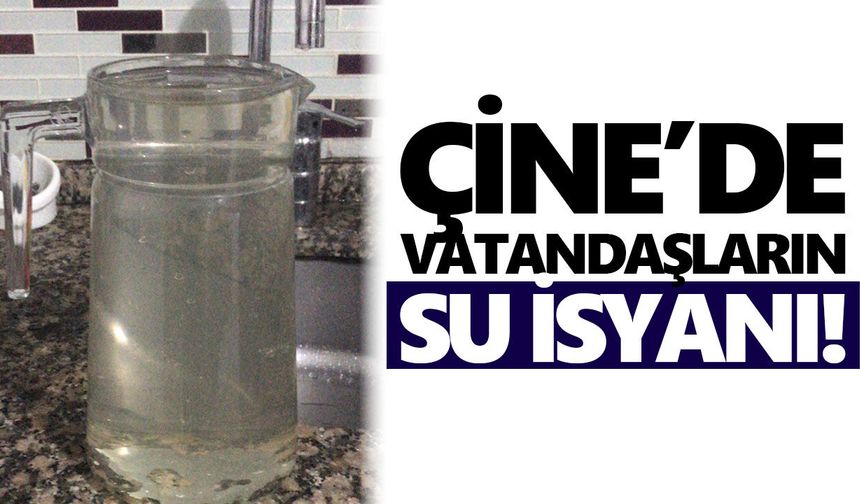 Çine’de vatandaşların su isyanı!