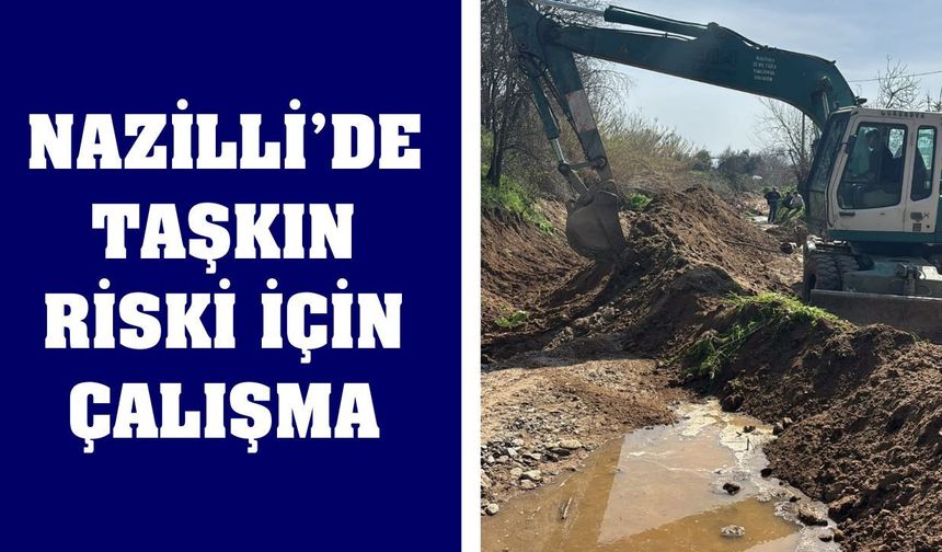 DSİ'den Nazilli'de dere ıslahı çalışması