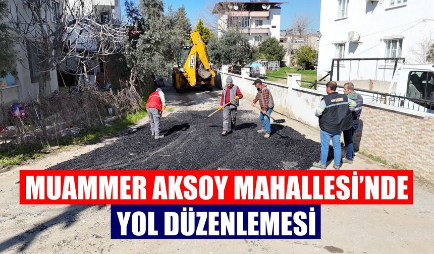 Nazilli Belediyesi çalışıyor: Muammer Aksoy Mahallesi’nde yol düzenlemesi