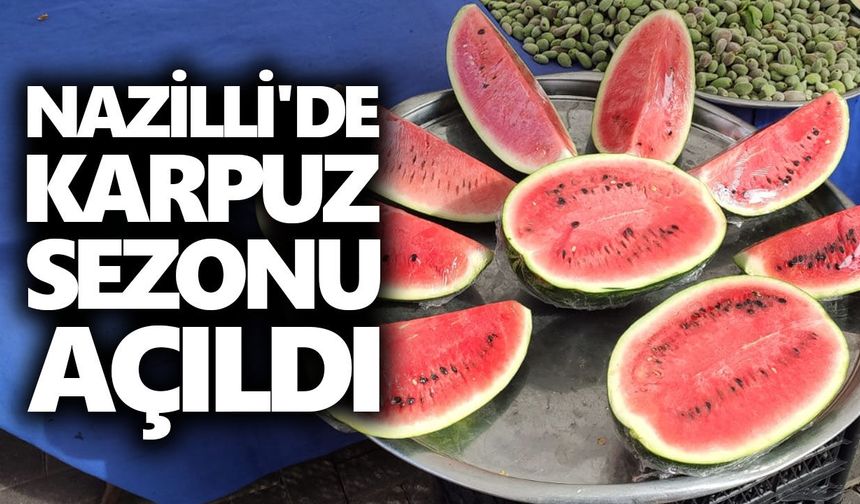Nazilli'de karpuz sezonu açıldı