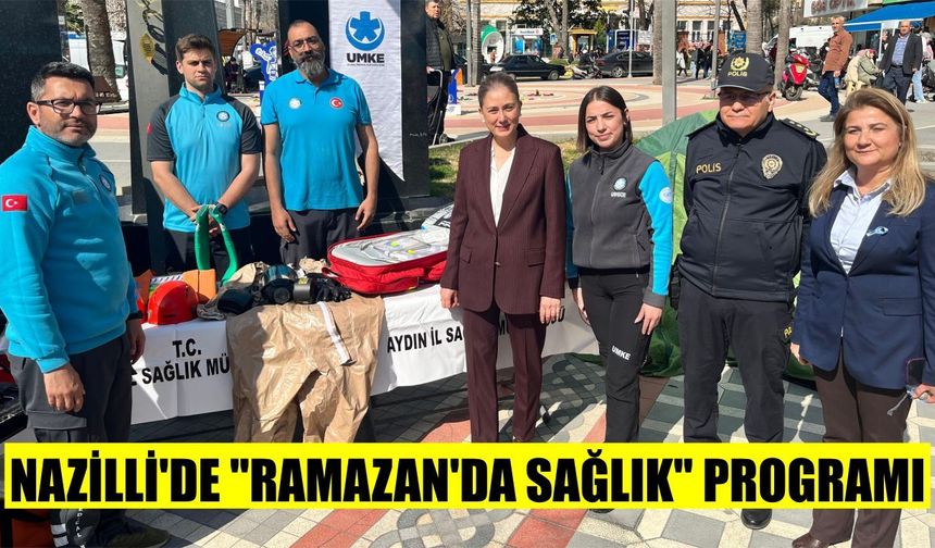 Nazilli'de vatandaşlara sağlıklı hayat merkezleri tanıtıldı