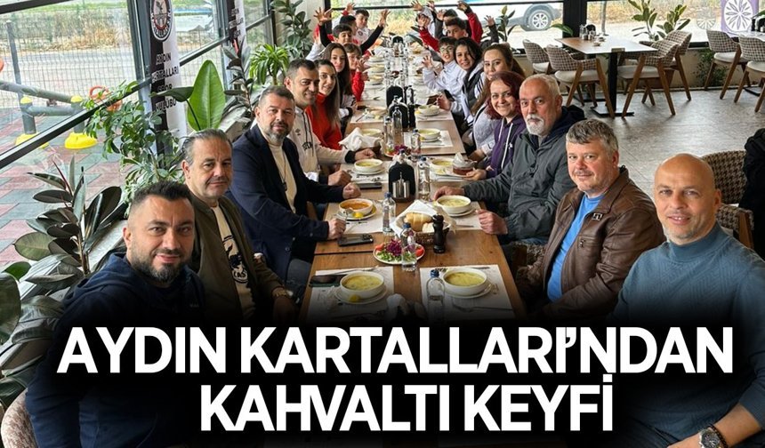 Minik Kartallar ve aileleri kahvaltıda buluştu