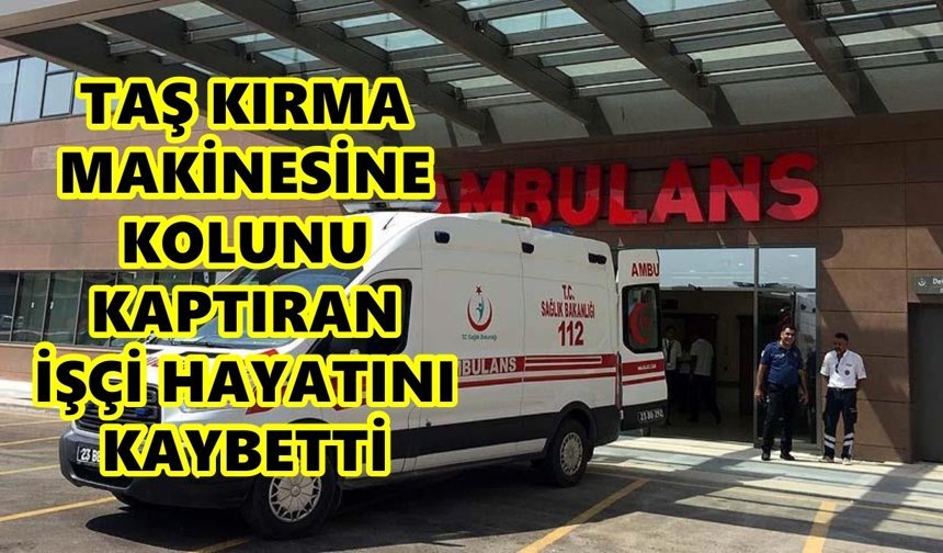 Aydın'da taş kırma makinesine kolunu kaptıran işçi hayatını kaybetti