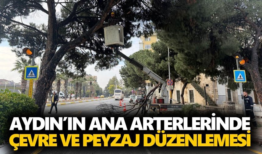 Aydın’ın ana arterlerinde çevre ve peyzaj düzenlemesi