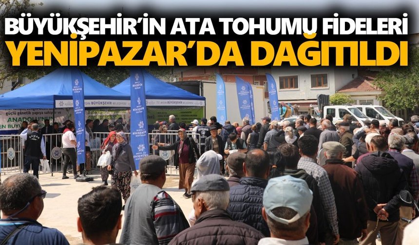 Büyükşehir’in fideleri Yenipazar’da dağıtıldı