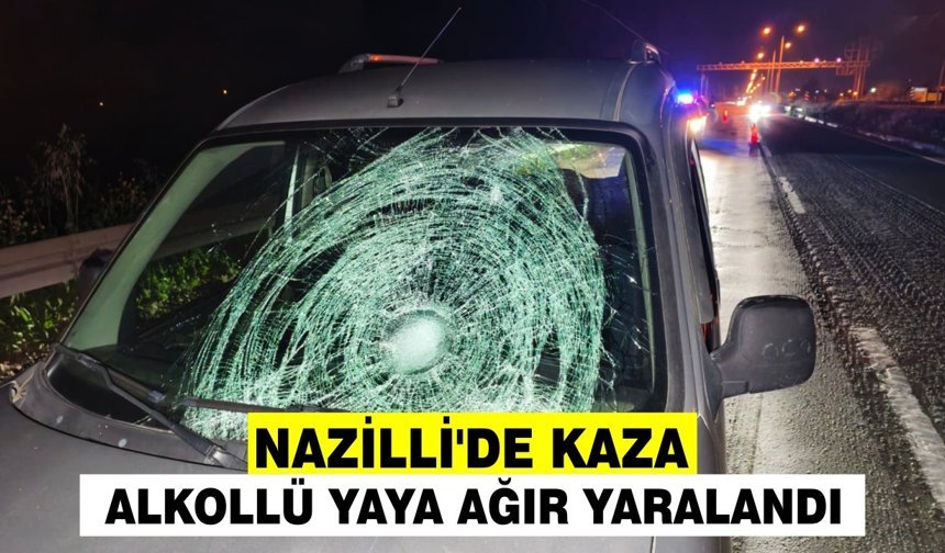 Nazilli'de kaza: Alkollü yaya ağır yaralandı