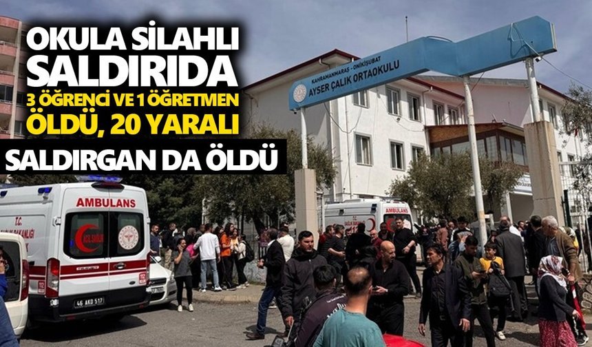 Okula silahlı saldırıda 3 öğrenci, 1 öğretmen öldü, 20 yaralı