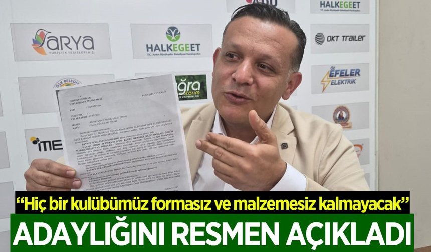 "Hiç bir kulübümüz formasız ve malzemesiz kalmayacak"