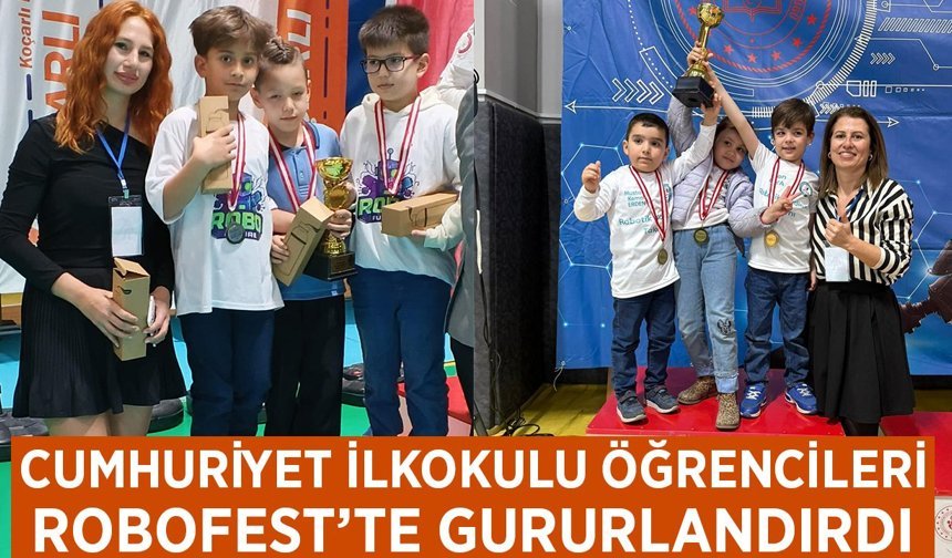 Cumhuriyet İlkokulu öğrencileri, Robofest'te gururlandırdı