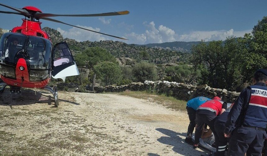 Söke’de kritik kurtarma: Astım krizi helikopterle aşıldı