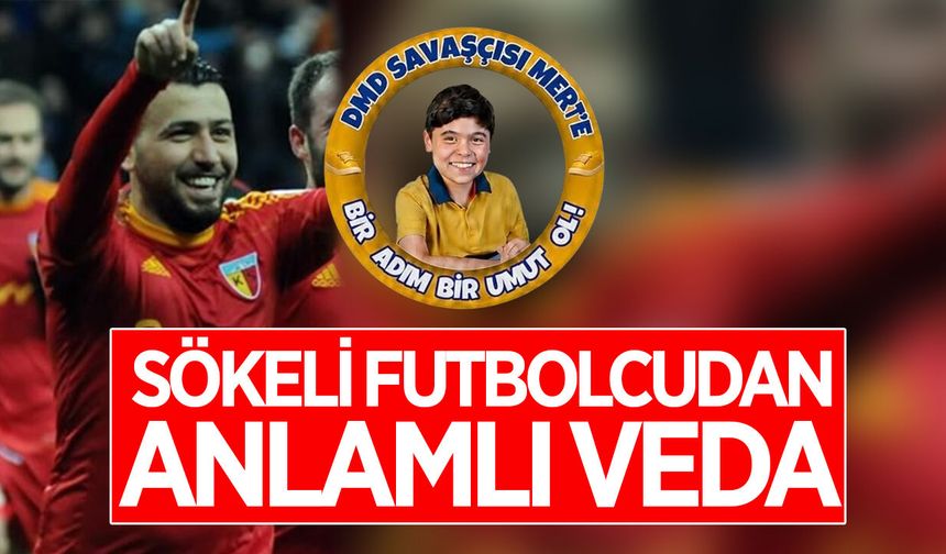 Sökeli futbolcudan anlamlı veda