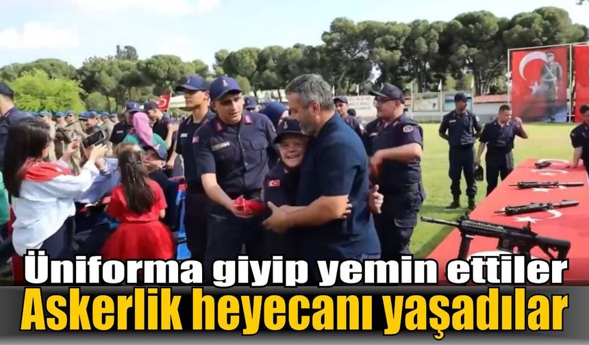 Aydın’da özel bireylerin askerlik heyecanı