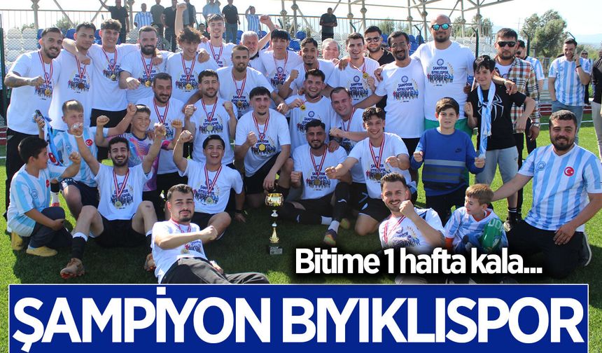 Aydın'da 10 gollü maçın ardından şampiyon Bıyıklıspor oldu