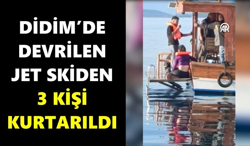 Kaçış denizde bitti: Devrilen jet skide göçmen ve kaçakçı yakalandı