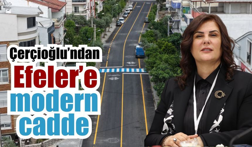 Efeler’de Fidanlık Caddesi baştan sona yenilendi
