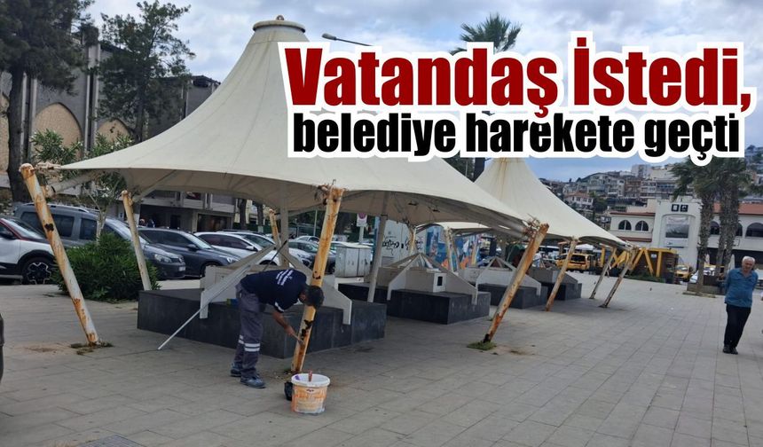 Kuşadası Belediyesi’nden taleplere anında müdahale