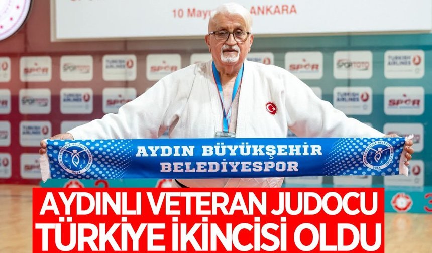 Aydınlı veteran judocu Türkiye ikincisi oldu