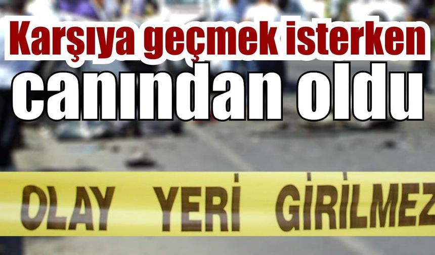Yaya kazası yine can aldı