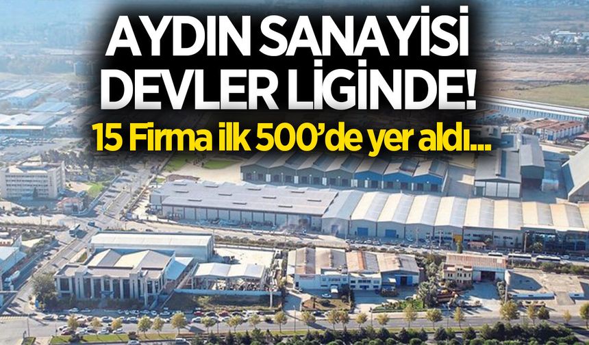 Aydın sanayisi devler liginde! 15 firma ilk 500'de yer aldı