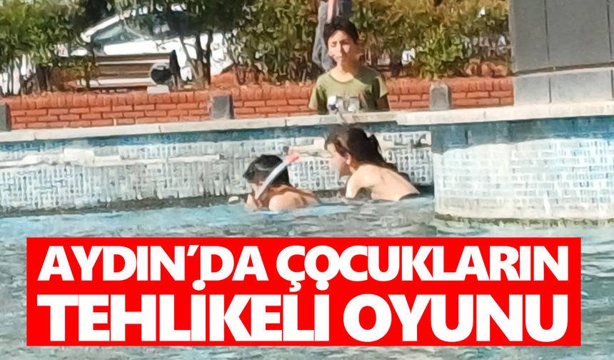 Aydın’da çocukların tehlikeli oyunu!