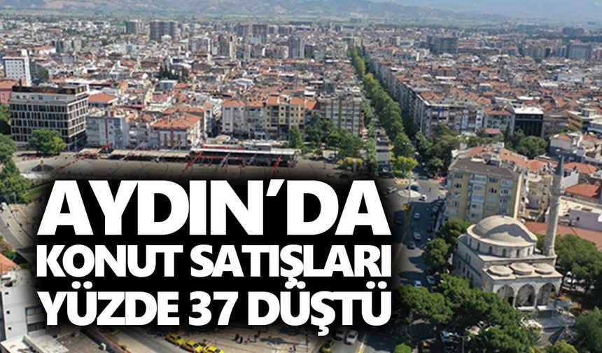 Aydın’da konut satışları yüzde 37 düştü