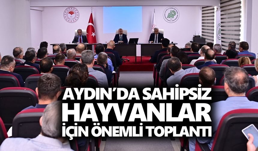 Aydın’da sahipsiz hayvanlar için önemli toplantı